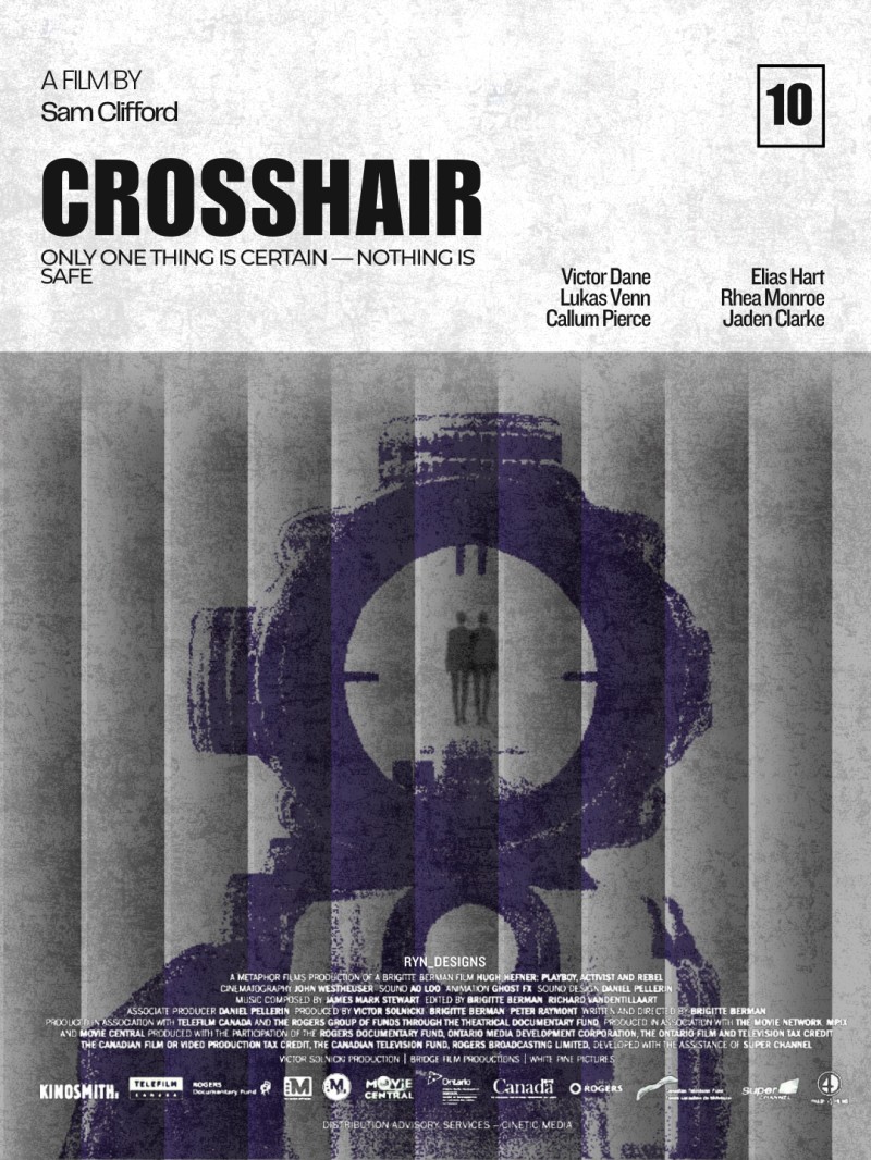 Crosshair graphic design poster
