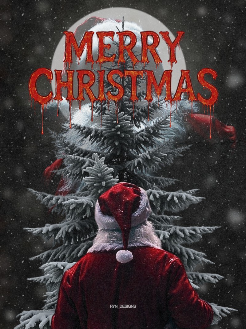 Dark Merry Christmas Poster