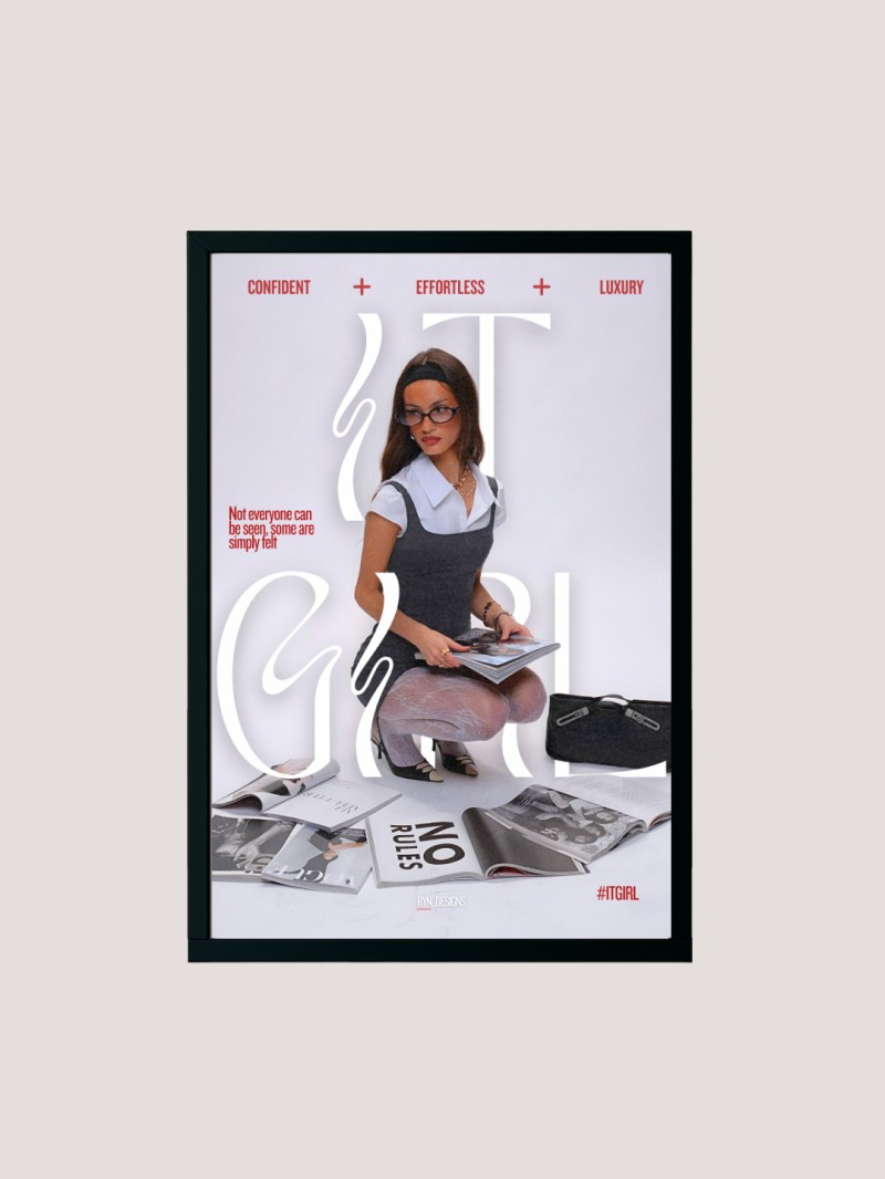 IT Girl graphic design poster
