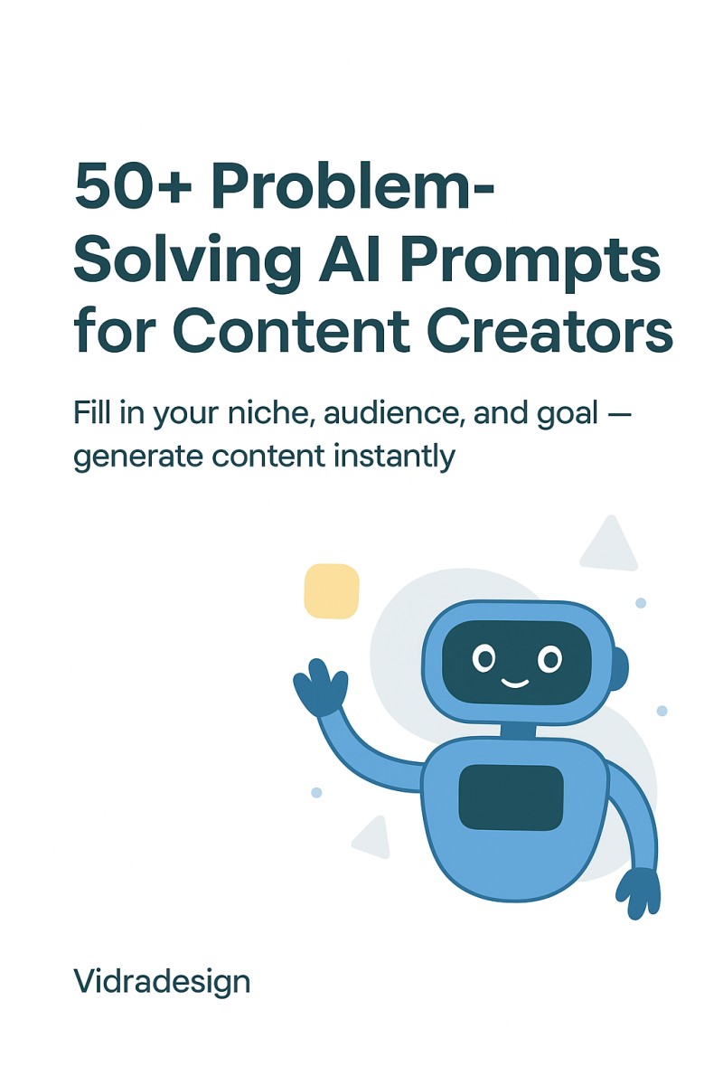 AI Problem-solving prompt pack for content Creatora
