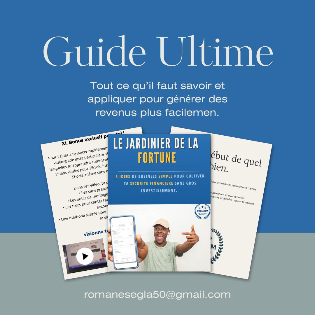 LE JARDINIER DE LA FORTUNE : Le guide ultime pour la croissance financière.