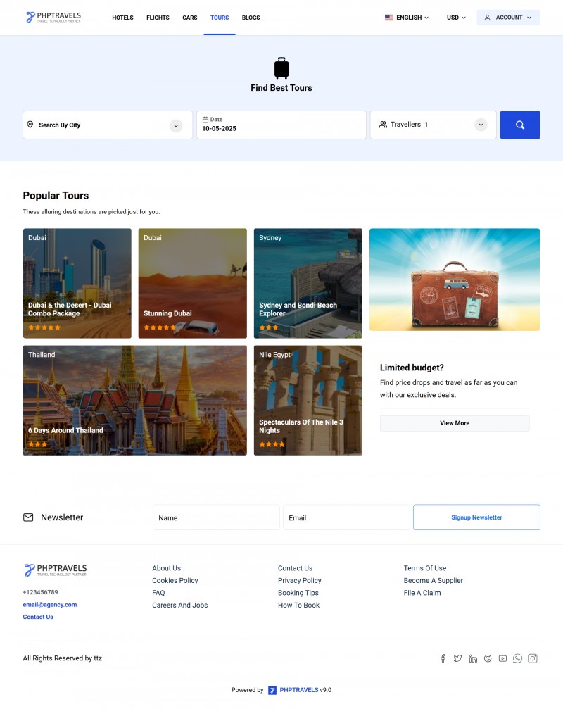 Booking Website PHP Script for Hotel, Flight and Car Booking