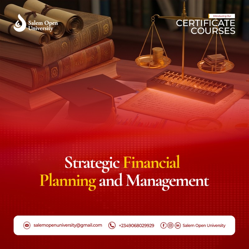 Strategic Financial Planning and Management Certificate Course