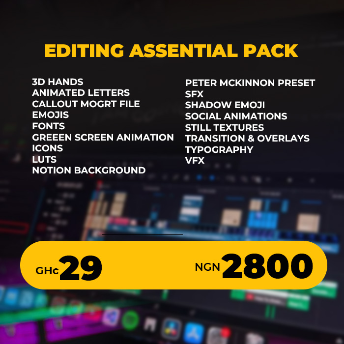 ESSENTIAL EDITING PACK