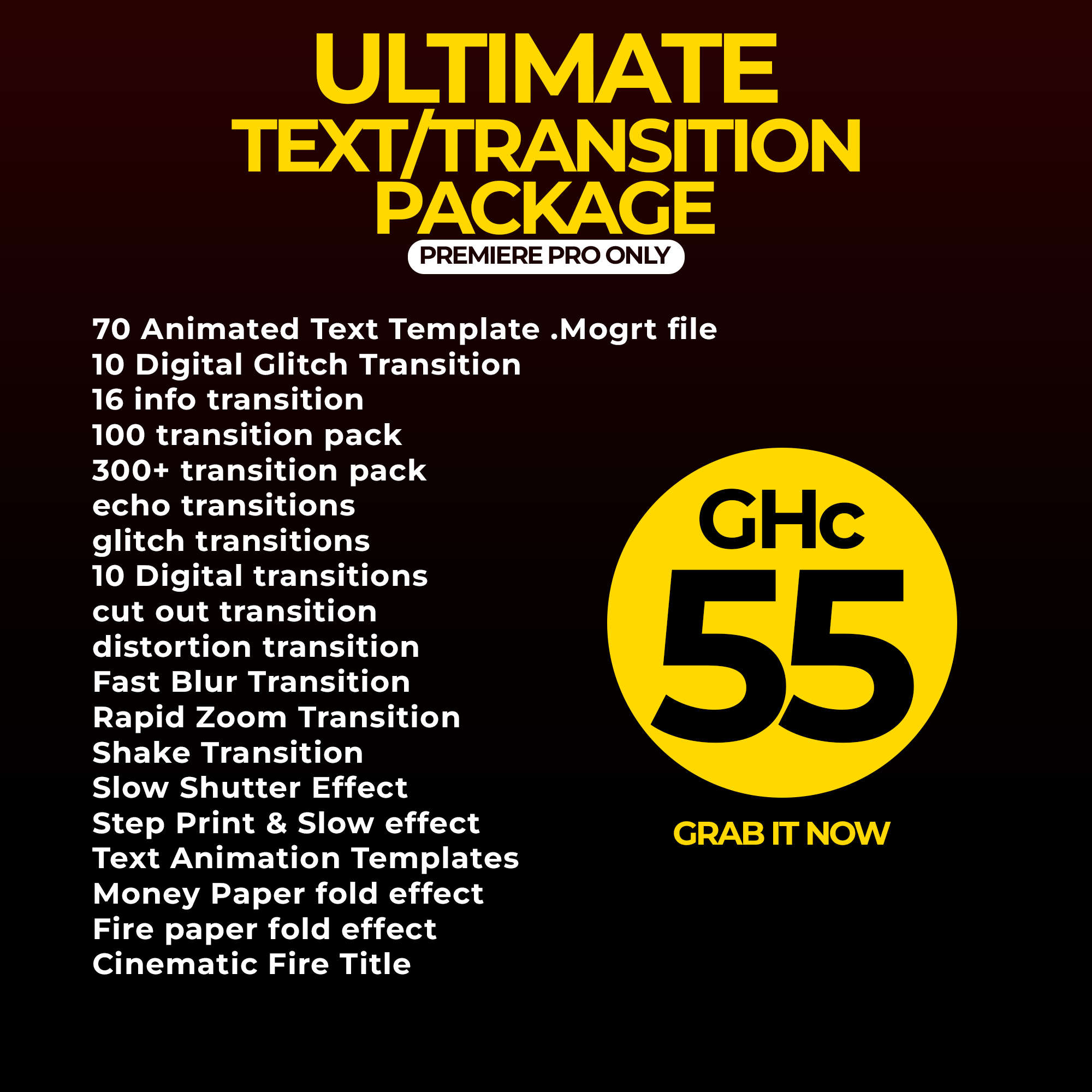 Ultimate Text/Transition preset