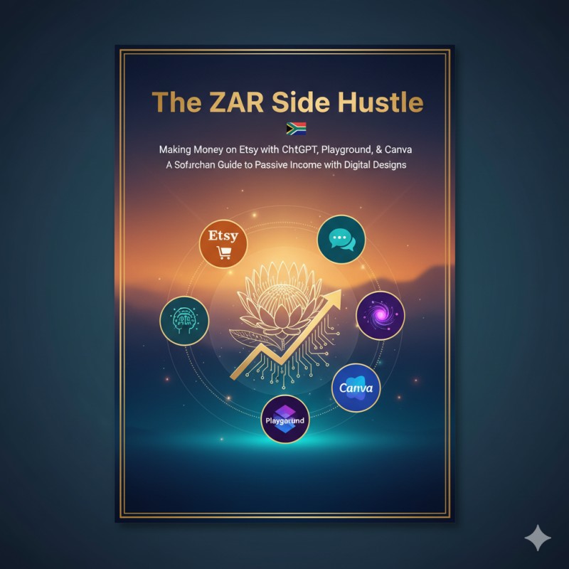The ZAR Side Hustle: Making Money on Etsy with ChatGPT, Playground, and Canva (A South African Guide) 🇿🇦