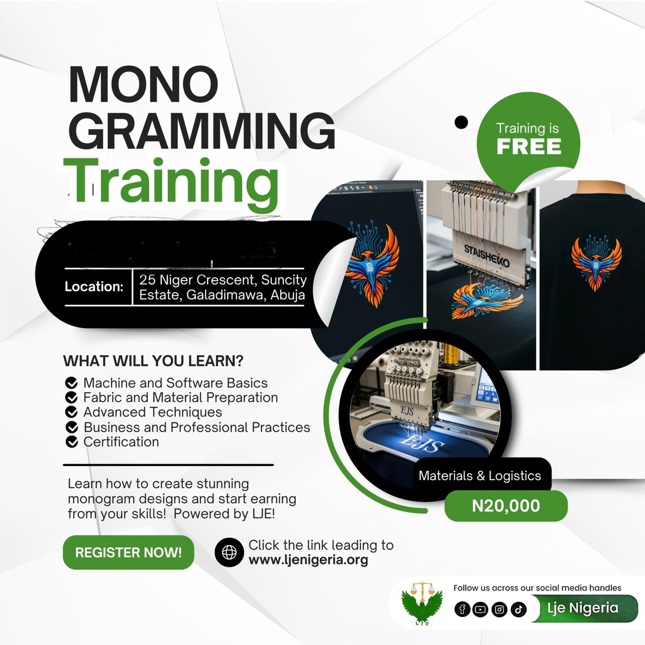 LJE Monogramming Training