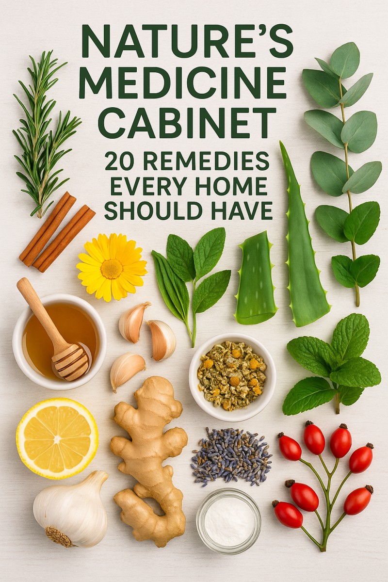 Nature's Medicine Cabinet: 20 Remedies Every Home Should Have