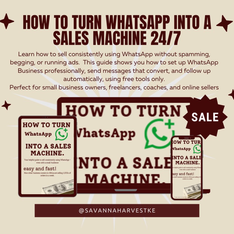 HOW TO TURN WhatsApp INTO A SALES MACHINE
