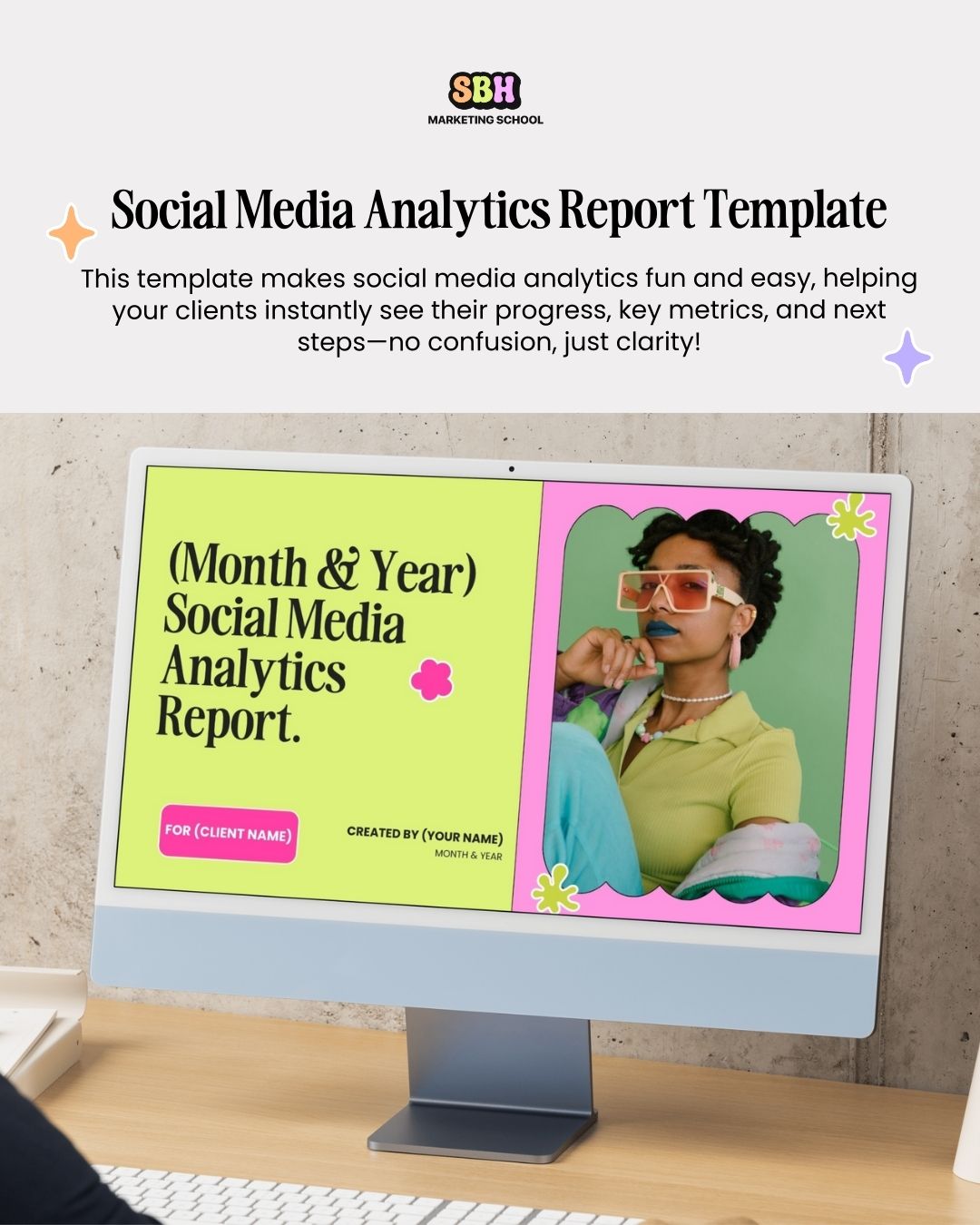 Customizable Social Media Analytics Report Template
