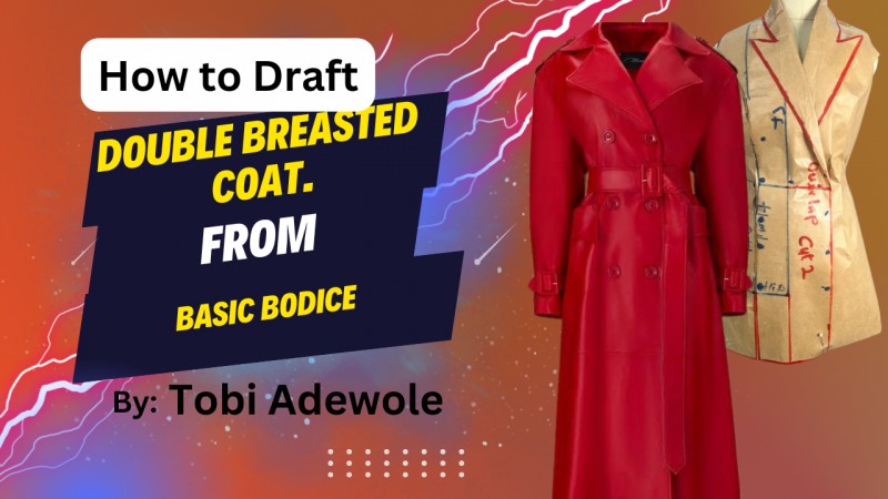 Double breasted Coat (Basic Bodice/sloper styling)
