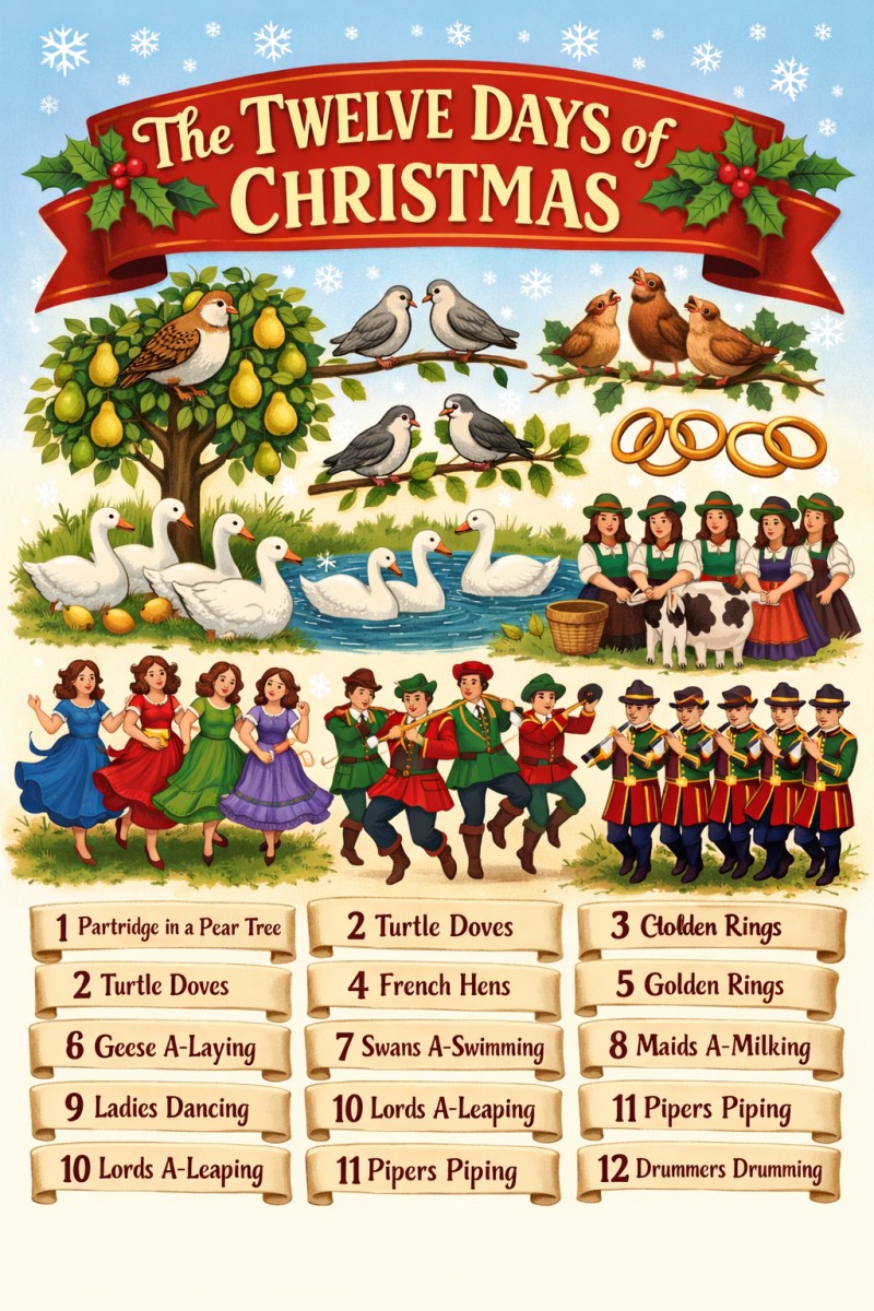 THE TWELVE DAYS OF CHRISTMAS