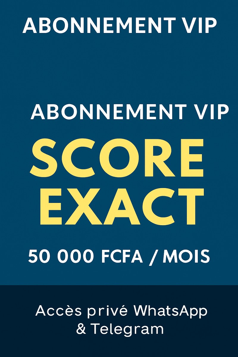 Abonnement VIP -  Score exact