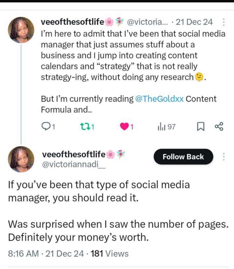 The Content Formula