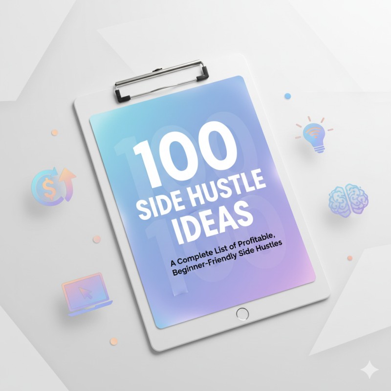 100 Side Hustle Ideas List(skills needed, startup cost, earning potential)