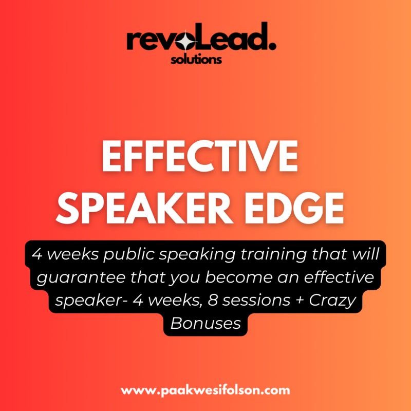 1v1 Effective Speaker Edge Programme (The ESE Programme) - 1/3 INSTALLMENT