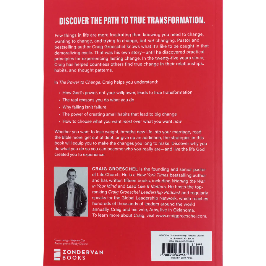 The Power To Change: Mastering Habits That Matter Most