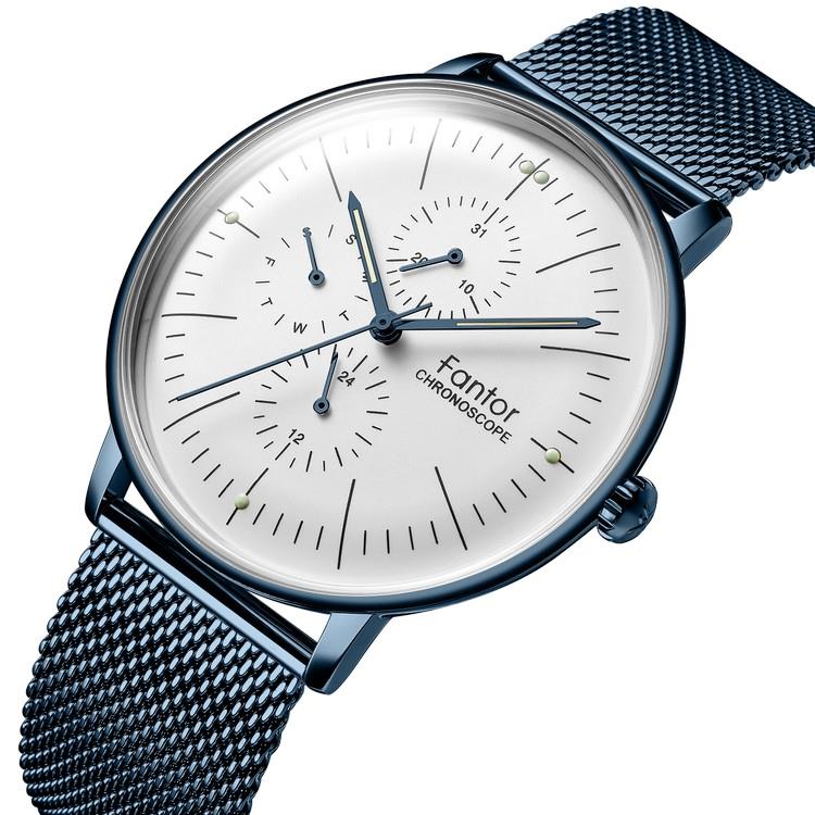 Fantor WF1004G Men Chronograph Men's Quartz Watch - Blue White