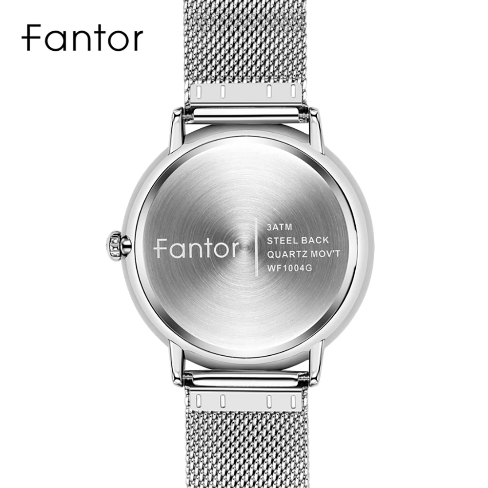 Fantor WF1004G02 Men Chronograph Men's Quartz Watch - Silver Black