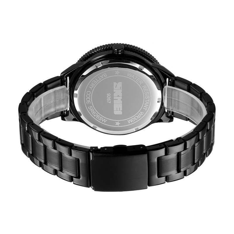Skmei 9267 Orange ring Quartz Wrist Watch