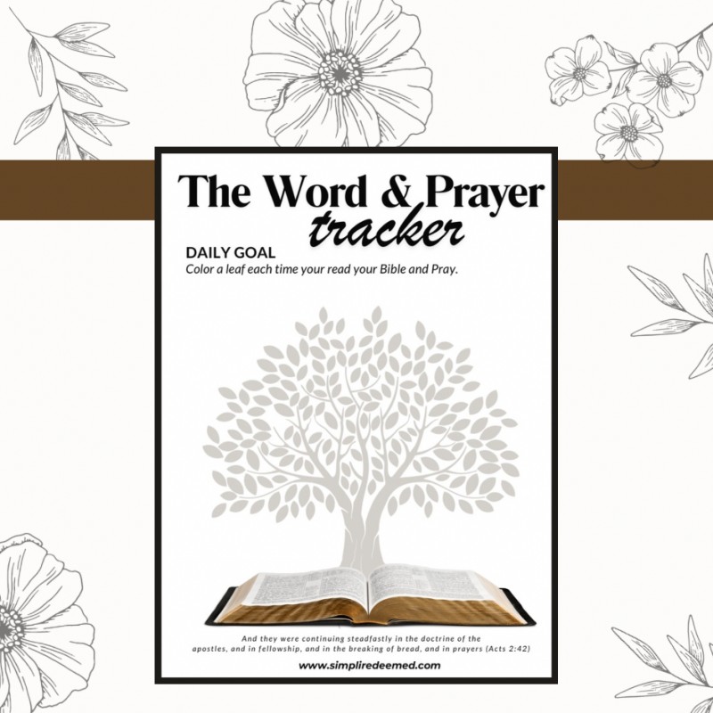 Bible Reading & Prayer trackerw
