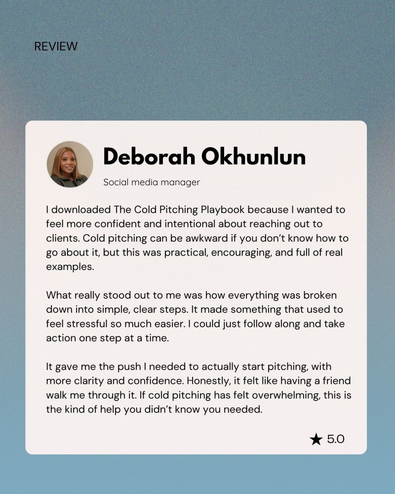 Customer review 1
