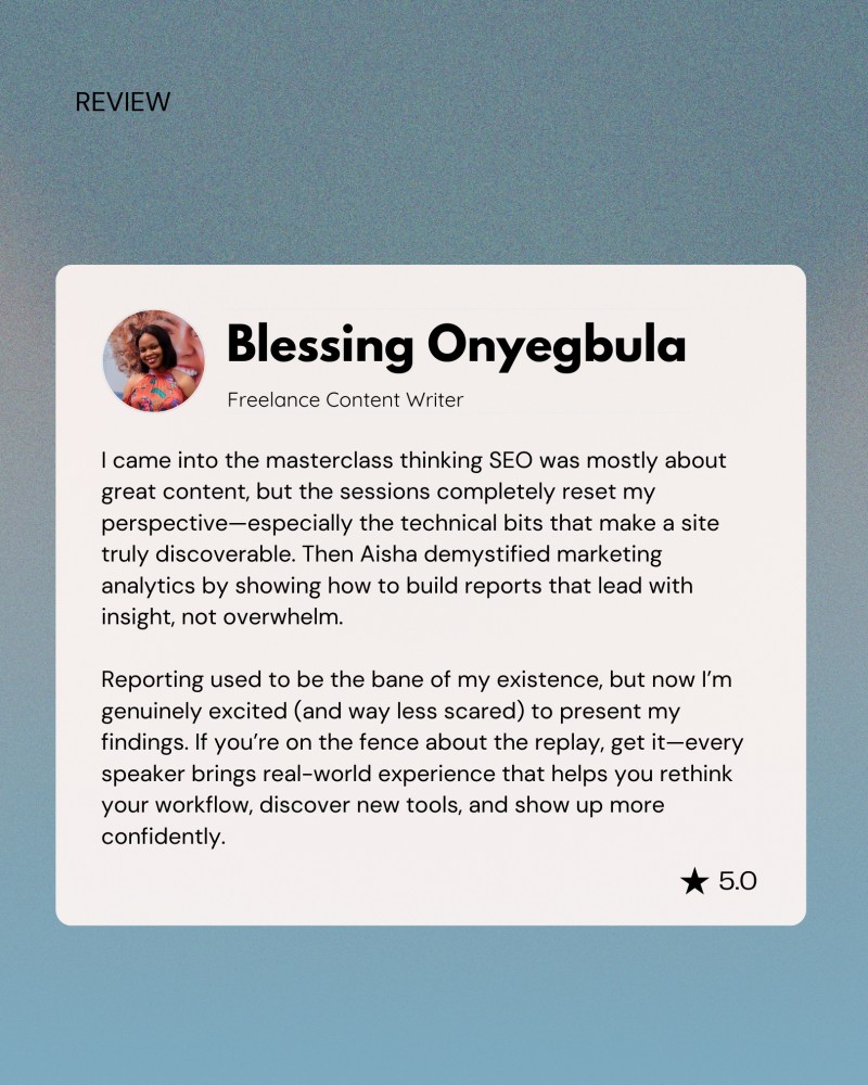 Customer review 1