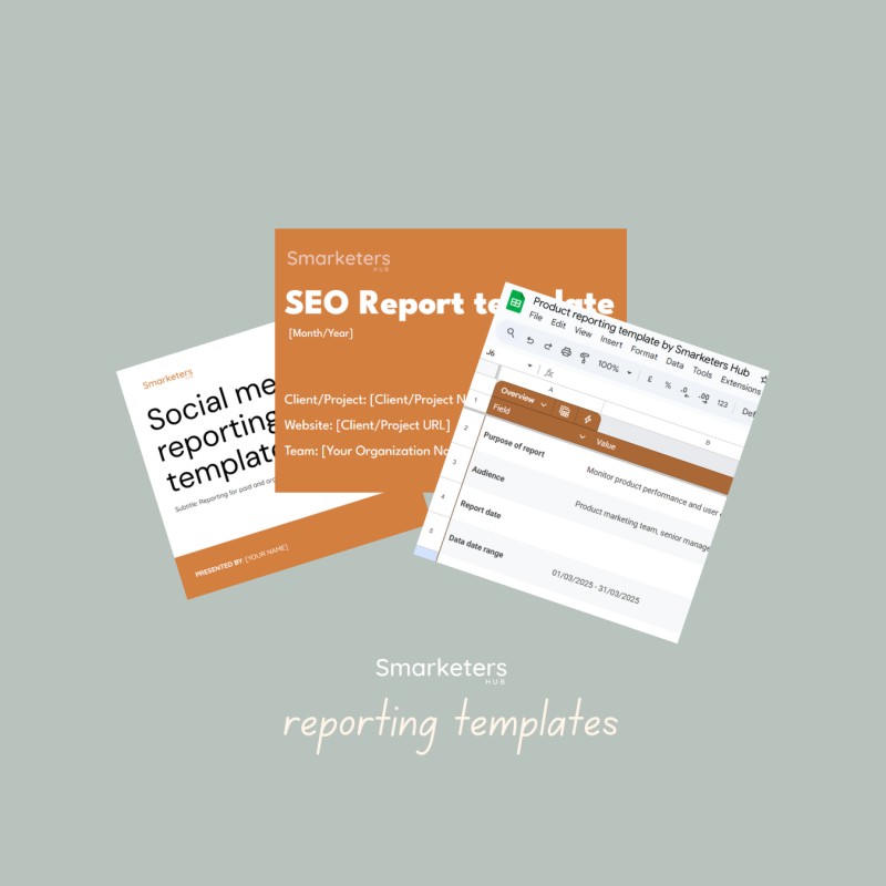 Marketing report checklists and templates