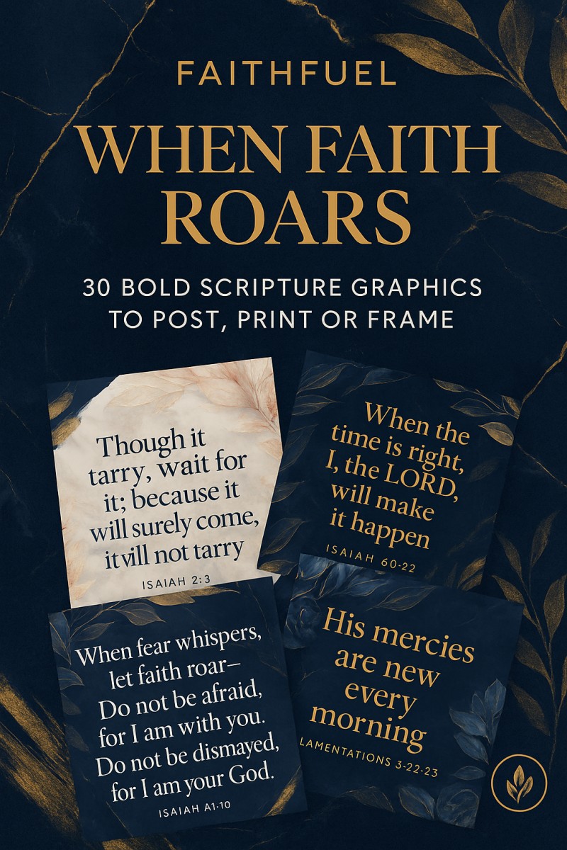 Faithfuel: 30-Day Scripture Digital Bundle (Wall Art, Phone Wallpaper & Journals)
