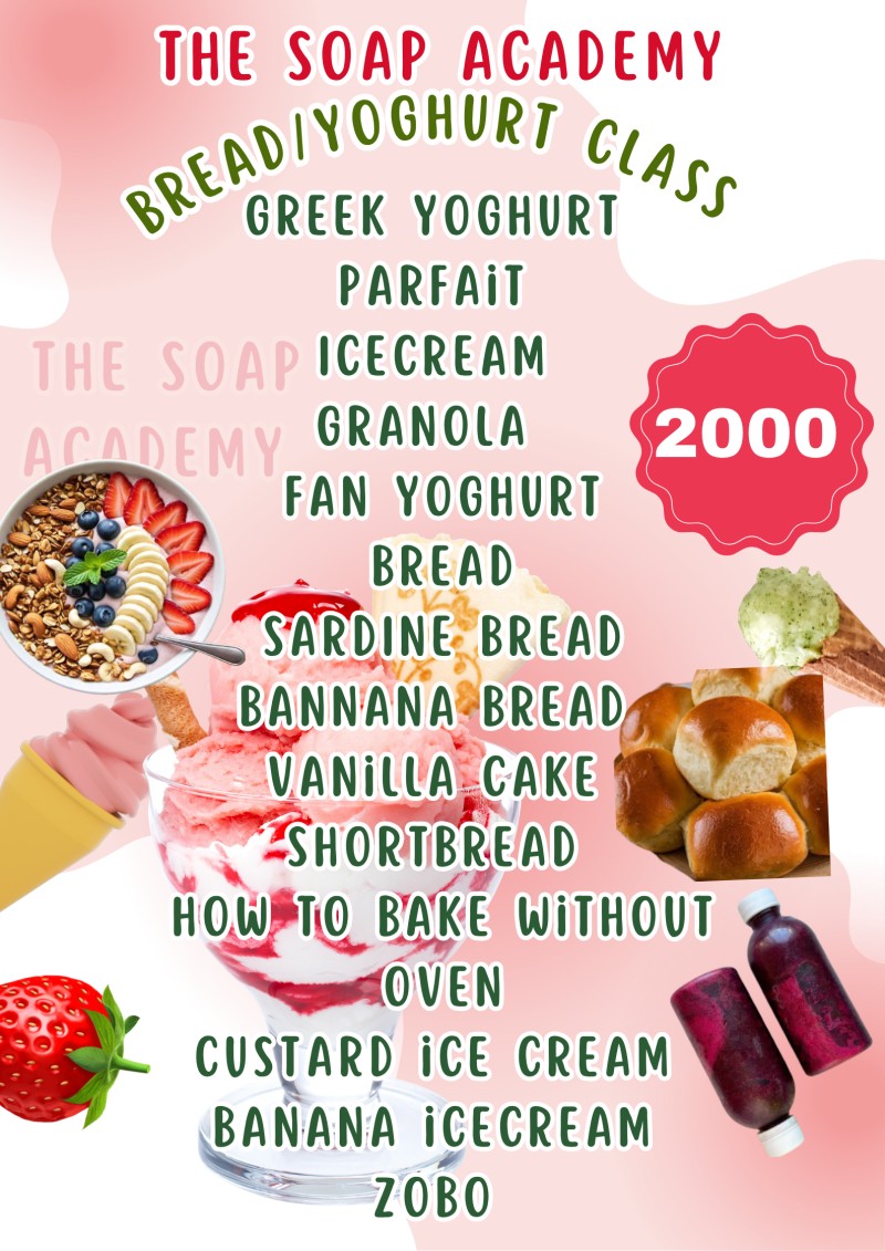 Pastry and ice cream and Yoghurt class