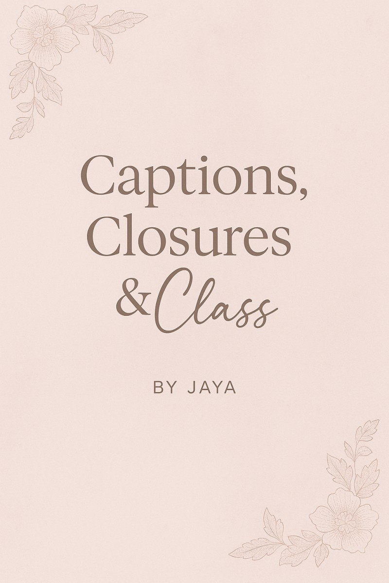 Captions, closures & class