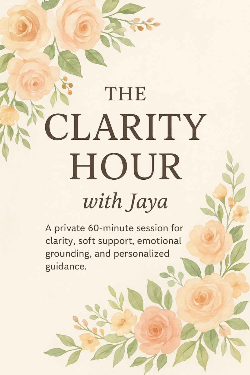 The Clarity Hour – 1-on-1 Guidance Session