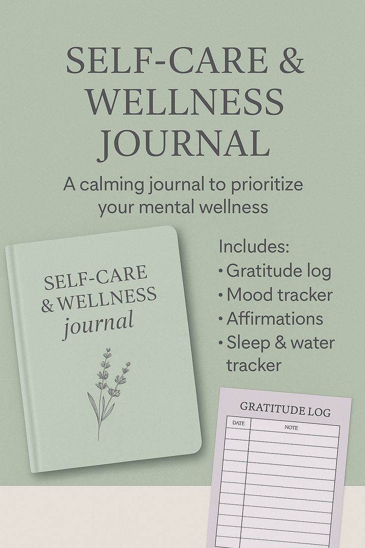 Self care and wellness journal