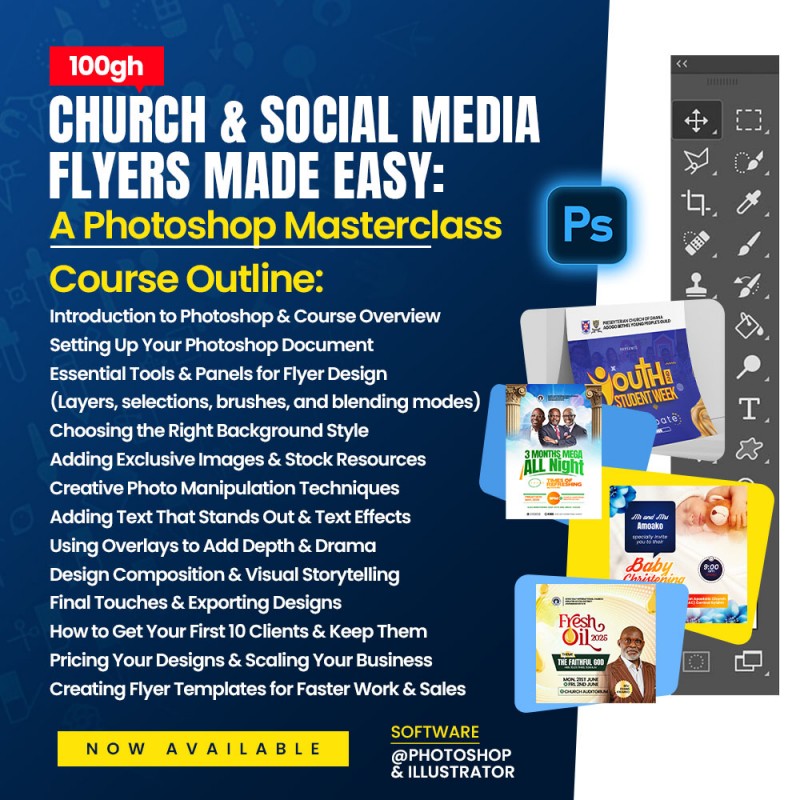 Church Flyer Design Made Easy: A Step-by-Step Photoshop Course