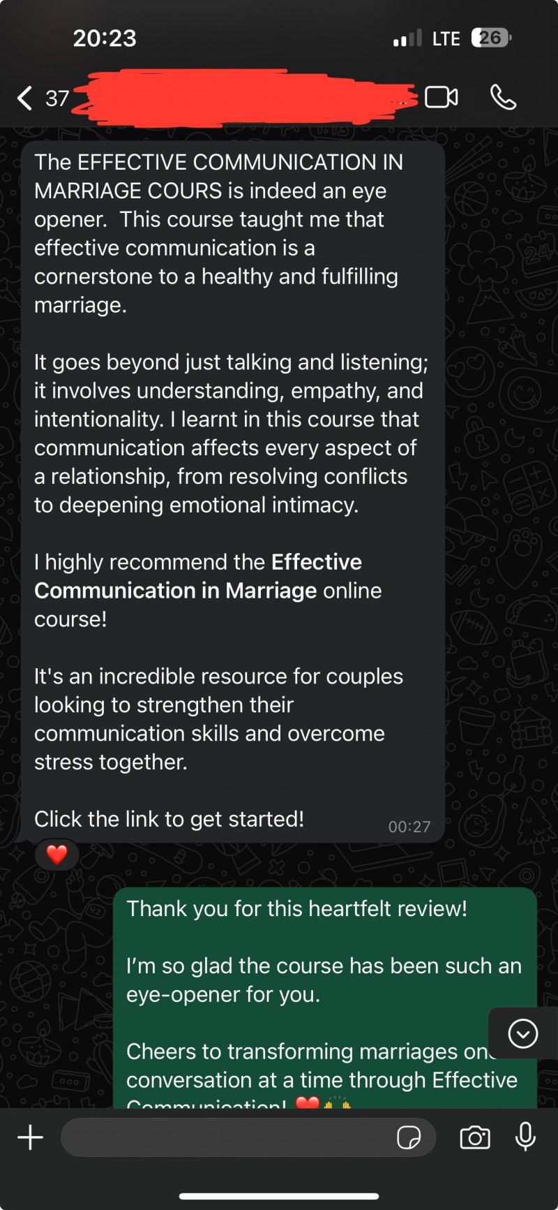 Customer review 1