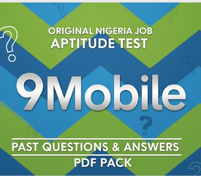 Original 9Mobile Nigeria Job Aptitude Test Past Questions & Answers PDF Pack