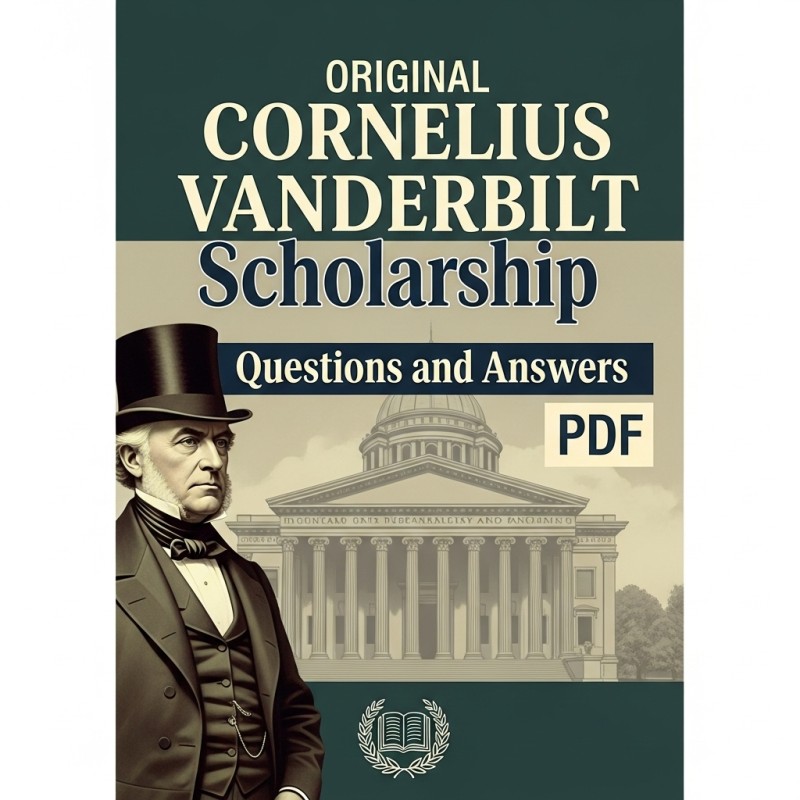 Original Cornelius Vanderbilt Scholarship Questions and Answers PDF