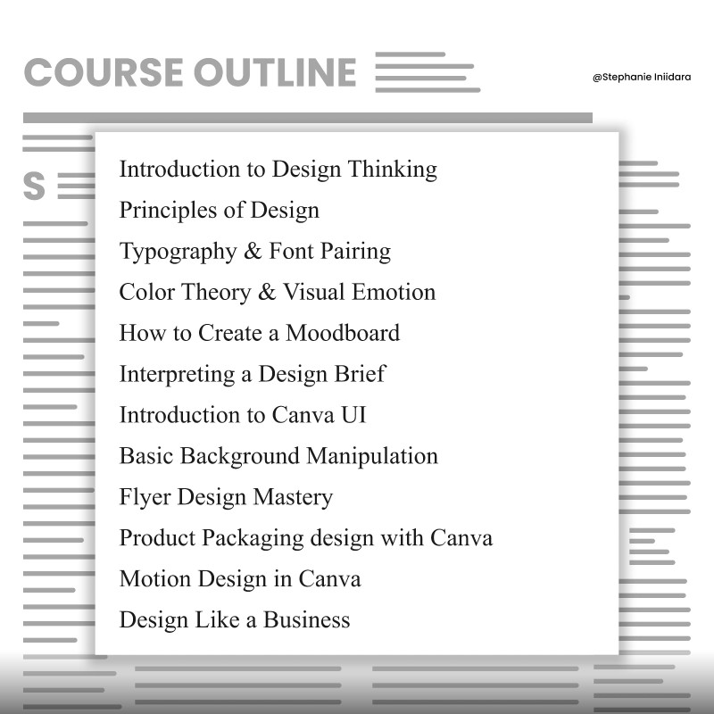 DESIGN COURSE