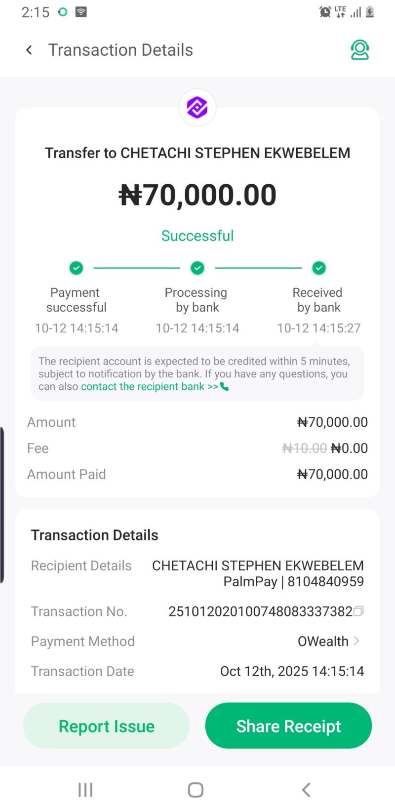 Customer review 1