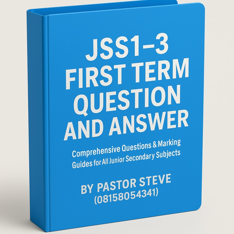 JSS 1-3 FIRST TERM  EXAMINATION S