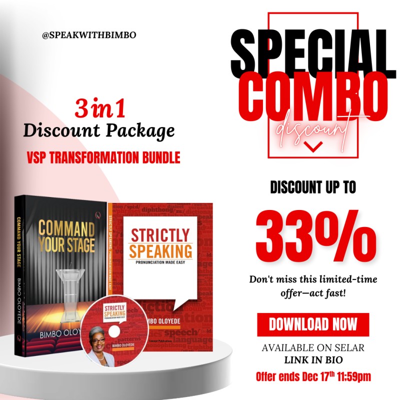 THE VOICE AND STAGE PRESENCE (TSV) TRANSFORMATION BUNDLE