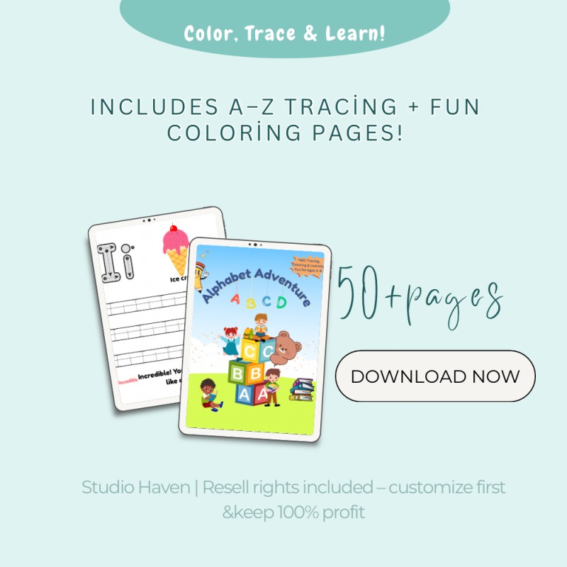 Alphabet Adventure – Printable ABC Learning Book for Toddlers