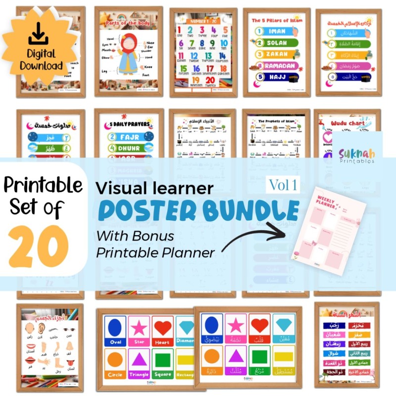 Visual learner poster bundle Vol 1