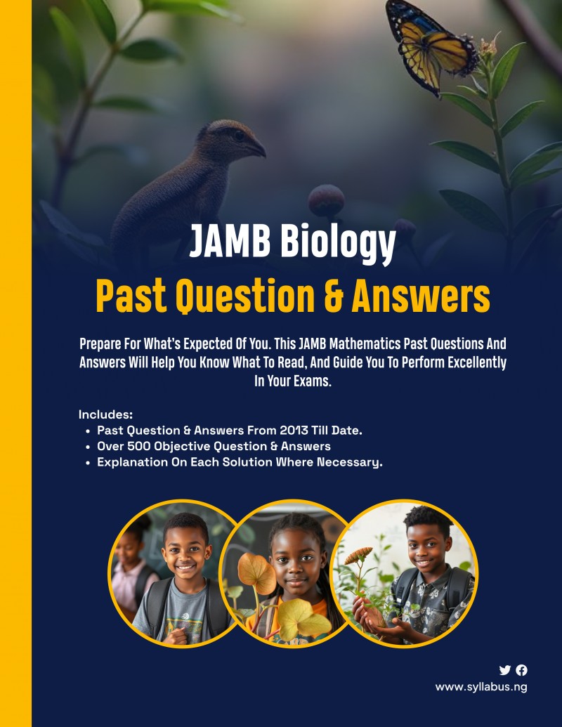 JAMB BIOLOGY PAST QUESTION