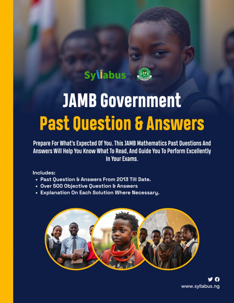JAMB GOVERNMENT PAST QUESTIONS