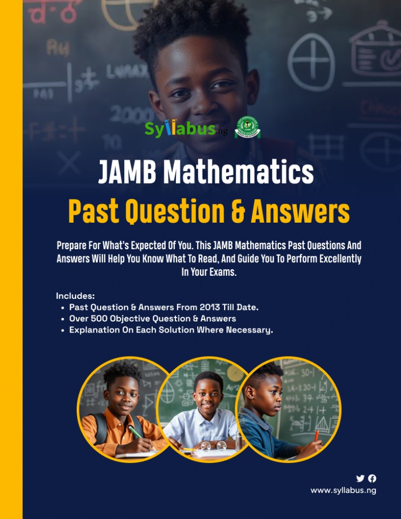 JAMB MATHEMATICS PAST QUESTION