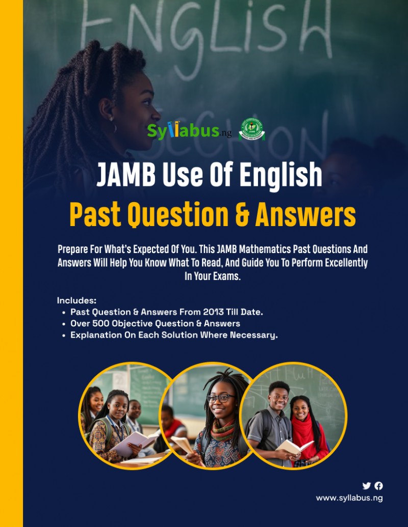 JAMB USE OF ENGLISH PAST QUESTIONS