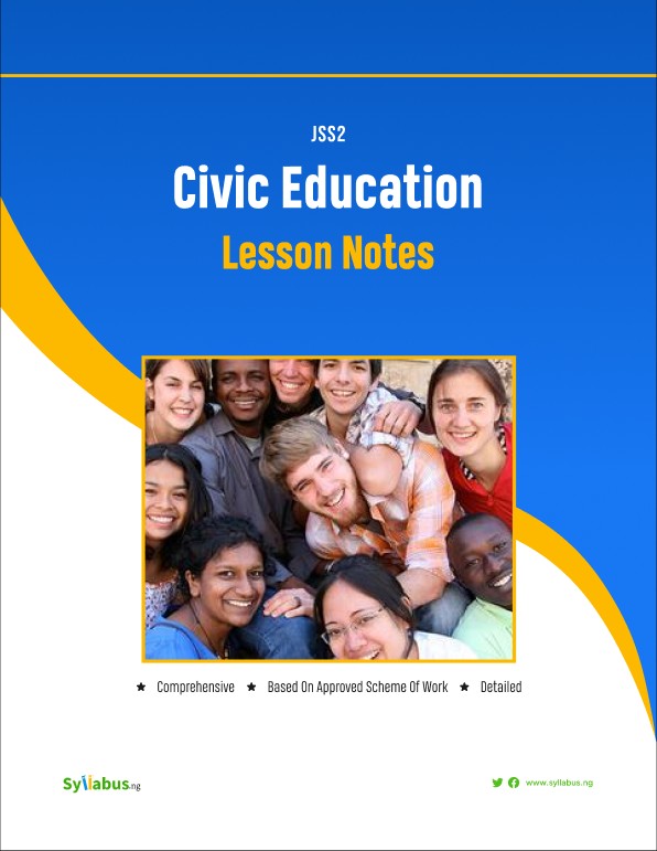 Buy JSS2 CIVIC EDUCATION LESSON NOTES by Syllabus NG on Selar