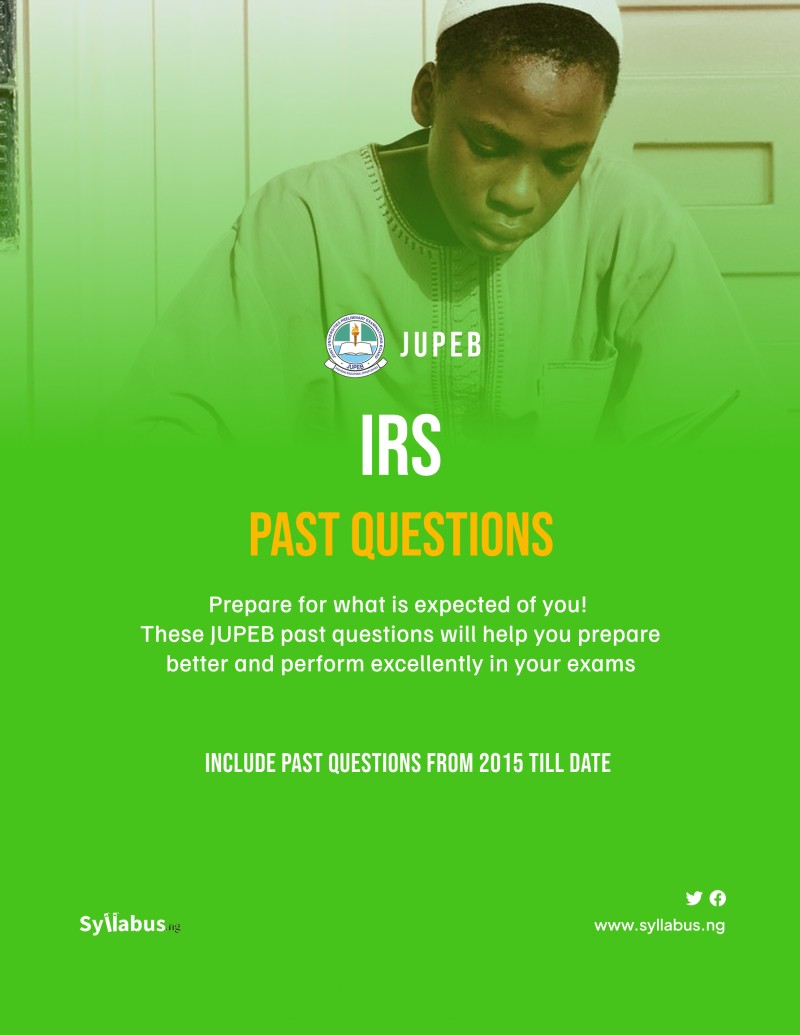 JUPEB Islamic Religious Studies (IRS) Past Questions