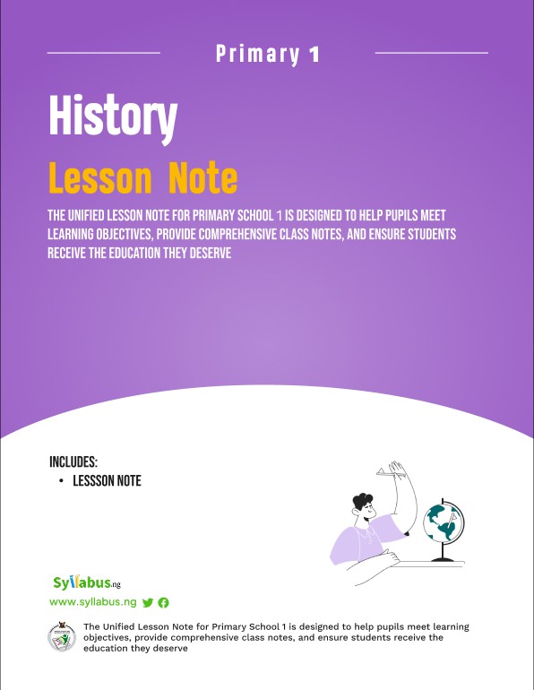 PRIMARY-1-HISTORY-LESSON-NOTES